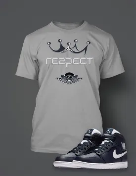 Graphic Respect T Shirt To Match Retro Air Jordan 1 High Jeter Shoe